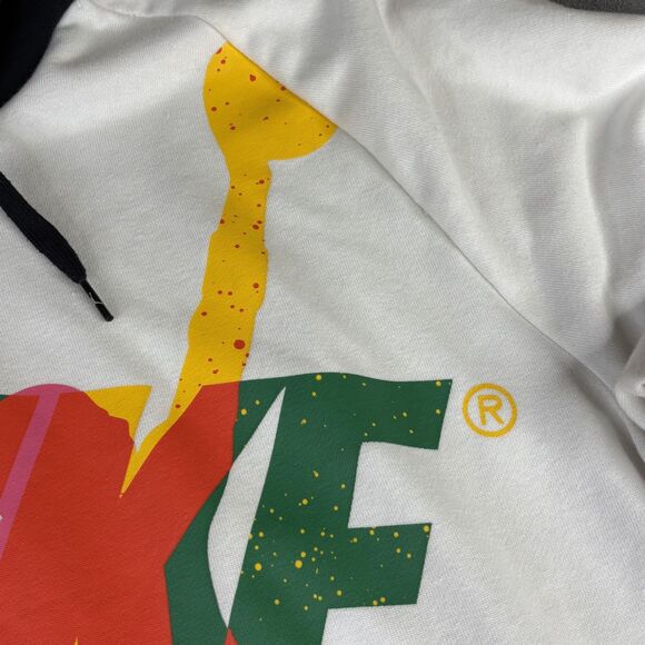 Jordan Hoodie Mens 2XL White Black Jumpman Classics Nike Air Pullover CV7411-100 - Picture 4 of 13